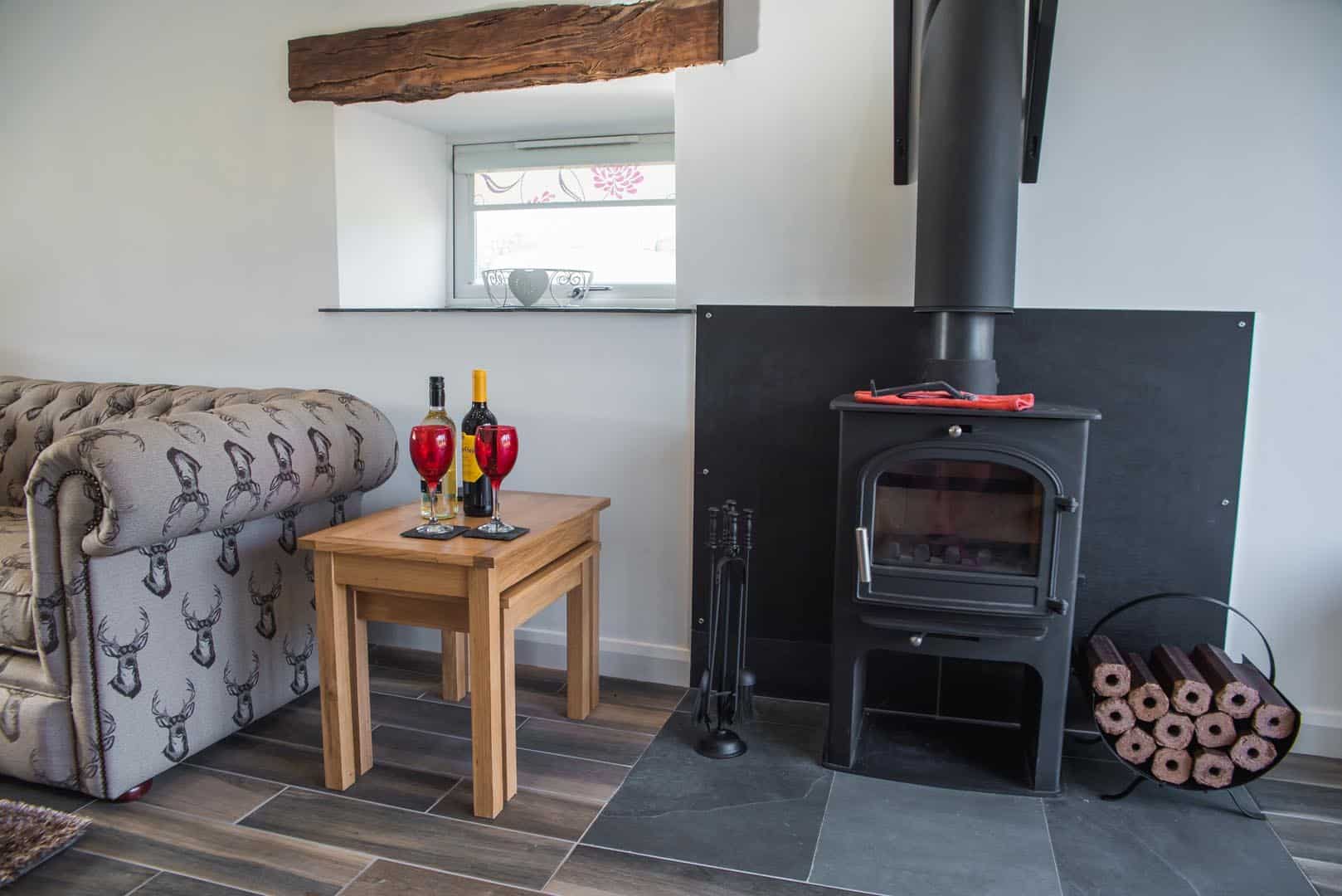 The Hidden Place Accommodation fireplace